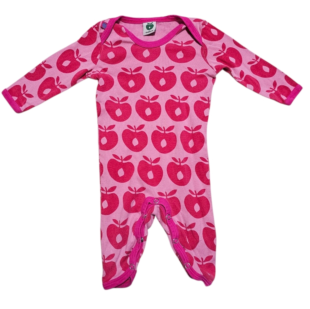 Smafolk Pink Apples One Piece 3-6m